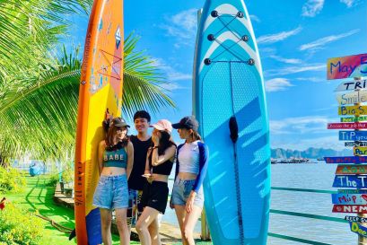 Trải Nghiệm Chèo Sup Trên Vịnh Hạ Long