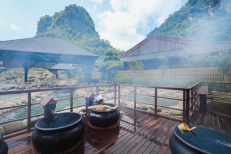 Cận cảnh khu onsen riêng tư kiểu Nhật sang trọng tại Yoko Onsen Quang Hanh