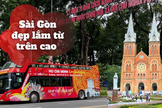Ngắm Sài Gòn từ trên cao với xe buýt 2 tầng
