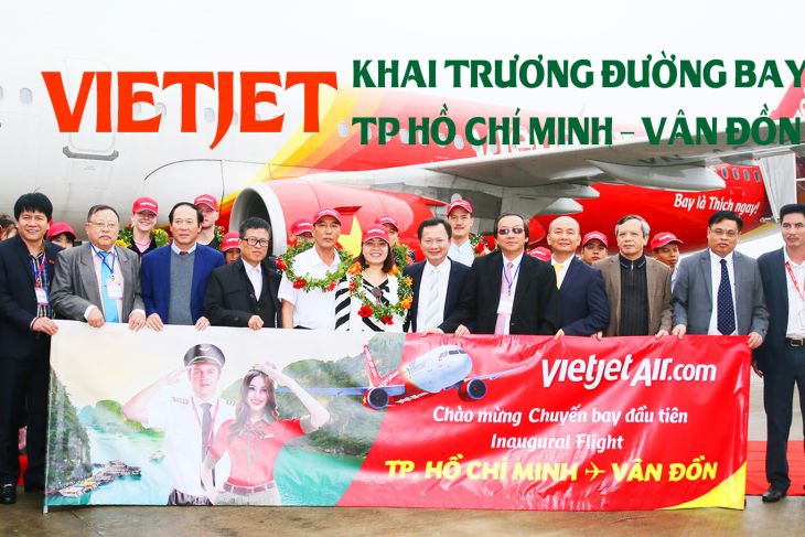 VietJet Air Khai Trương đường Bay Tp.HCM Vân đồn