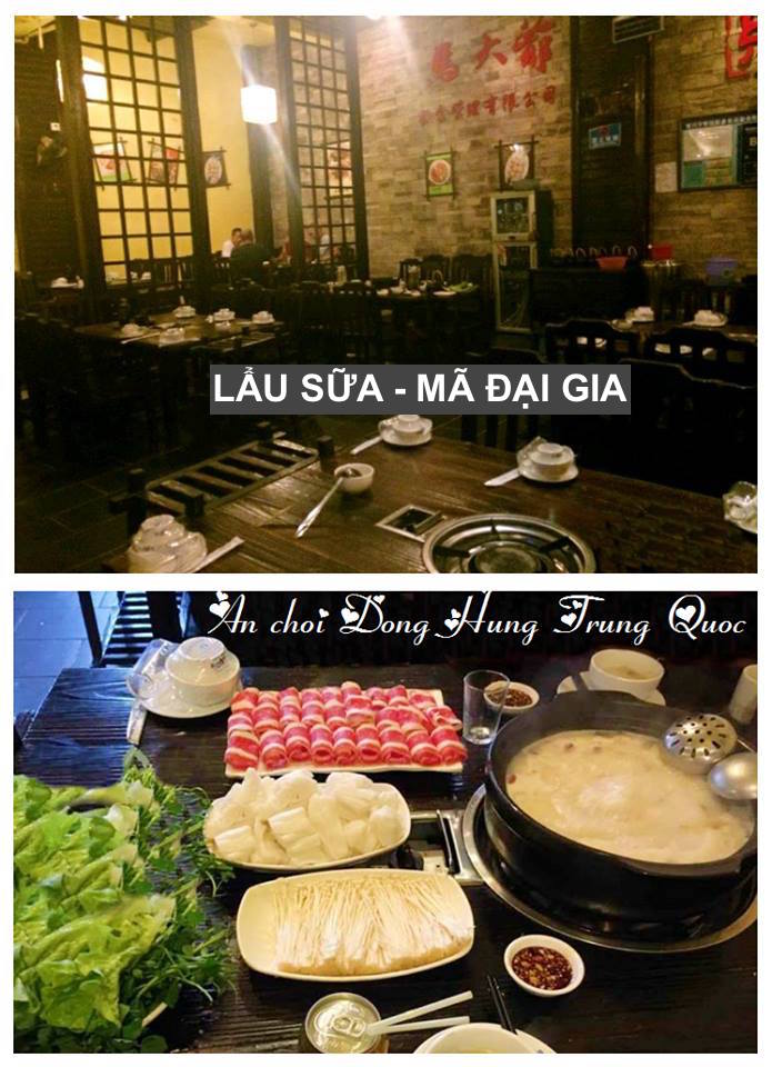 Lẩu sữa Mã đại gia