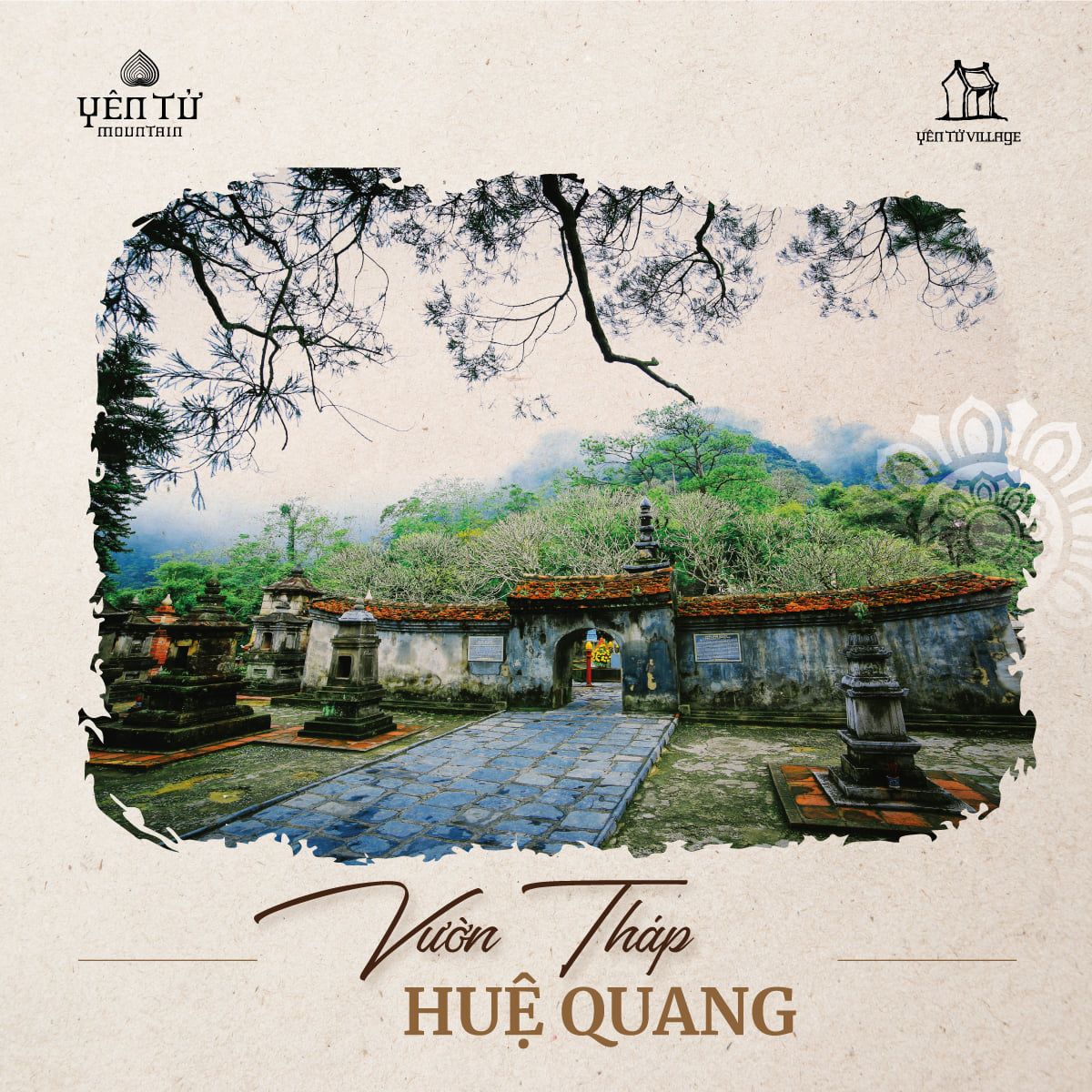 Vườn tháp Huệ Quang Yên tử