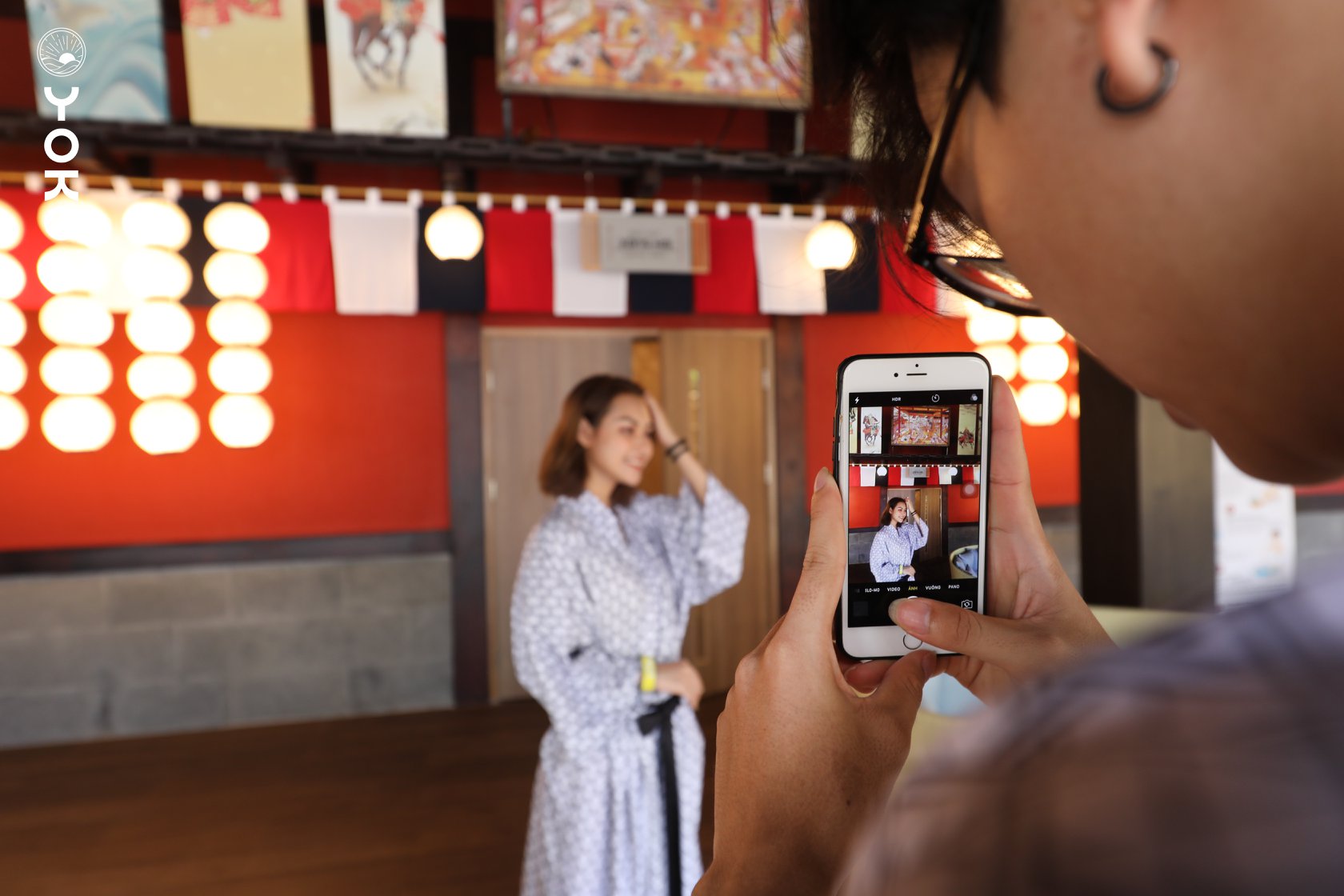 sảnh check-in yoko onsen quang hanh