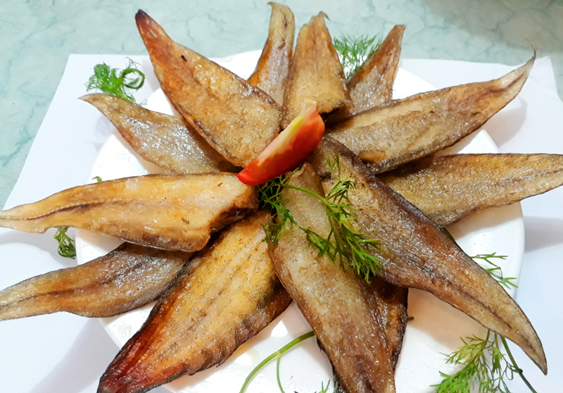 Cá bơn khô Cô Tô có thể chế biến được nhiều món ăn ngon.